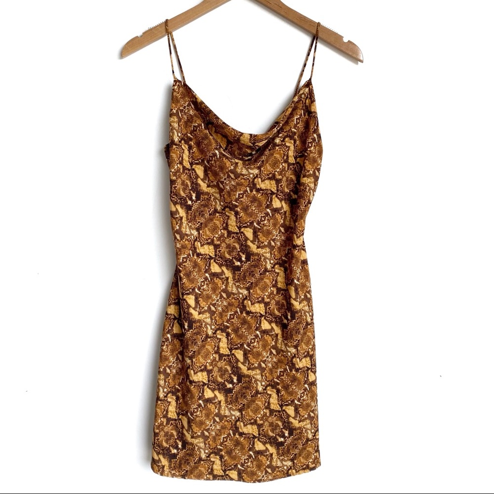 J.O.A Python Print Midi Dress - image 3